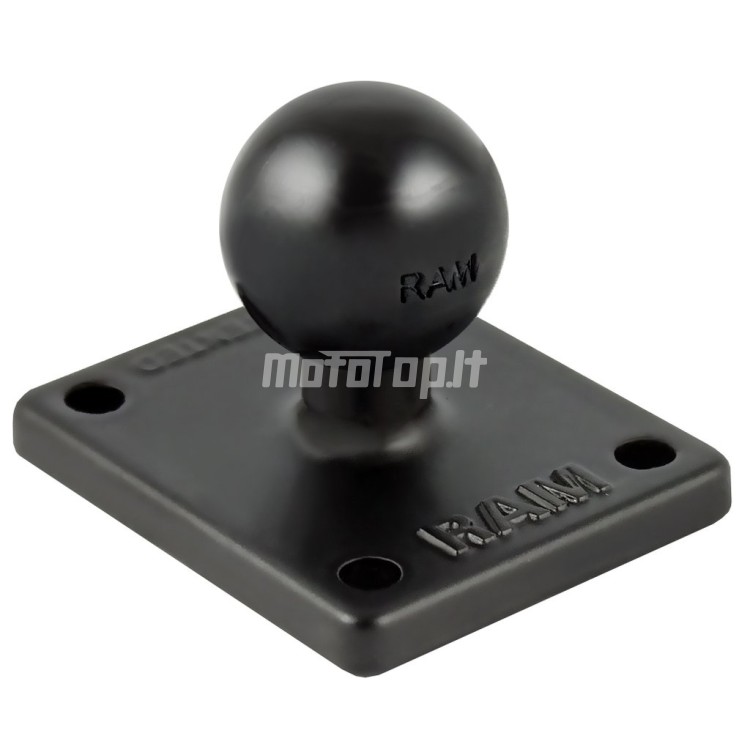 RAM Mount RAM-347U Aluminum AMPS Adapter Plate With 1.5 Inch Rubber Ball