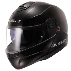 ŠALMAS LS2 STROBE II SOLID BLIZGUS JUODAS