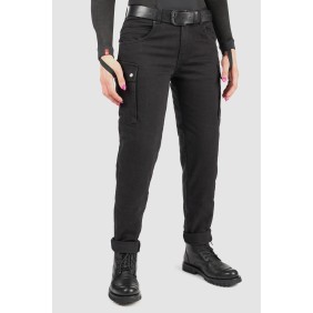 DŽINSAI – PANDO MOTO MILA CARGO MOTERIMS JUODI SU CORDURA®