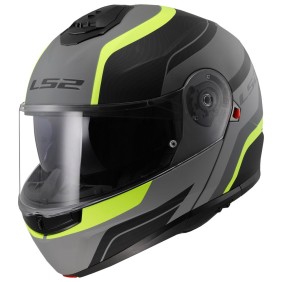 ŠALMAS LS2 FF908 STROBE II MONZA – MATINĖ JUODA / HI-VIZ GELTONA SPALVA