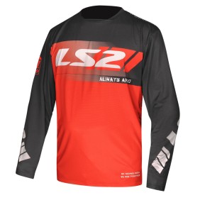 MARŠKINĖLIAI LS2 GRAVEL – JUODI / RAUDONI