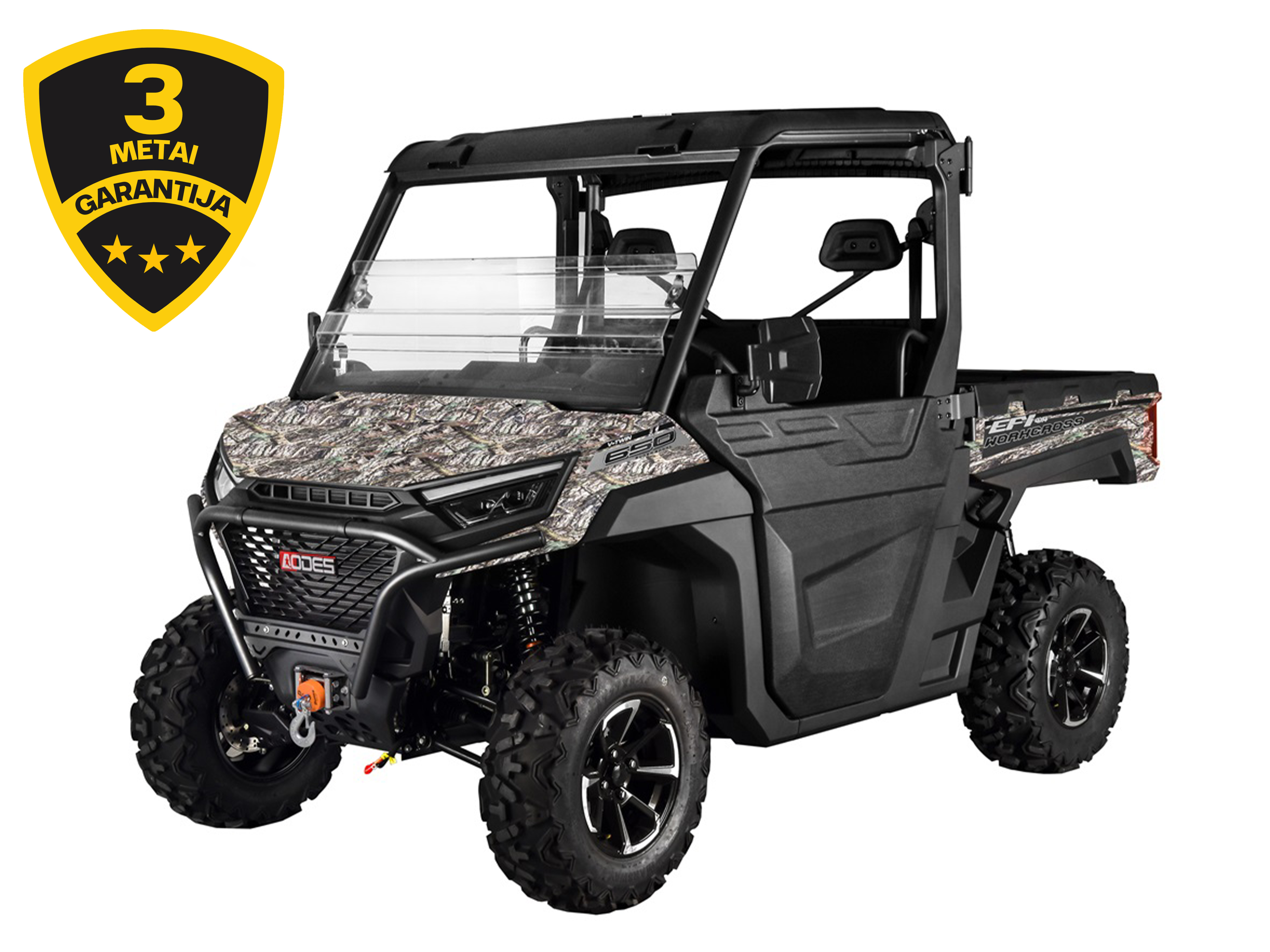 AODES WORKCROSS 650-3 EPS MOTOVISUREIGIS Kamufliažinis