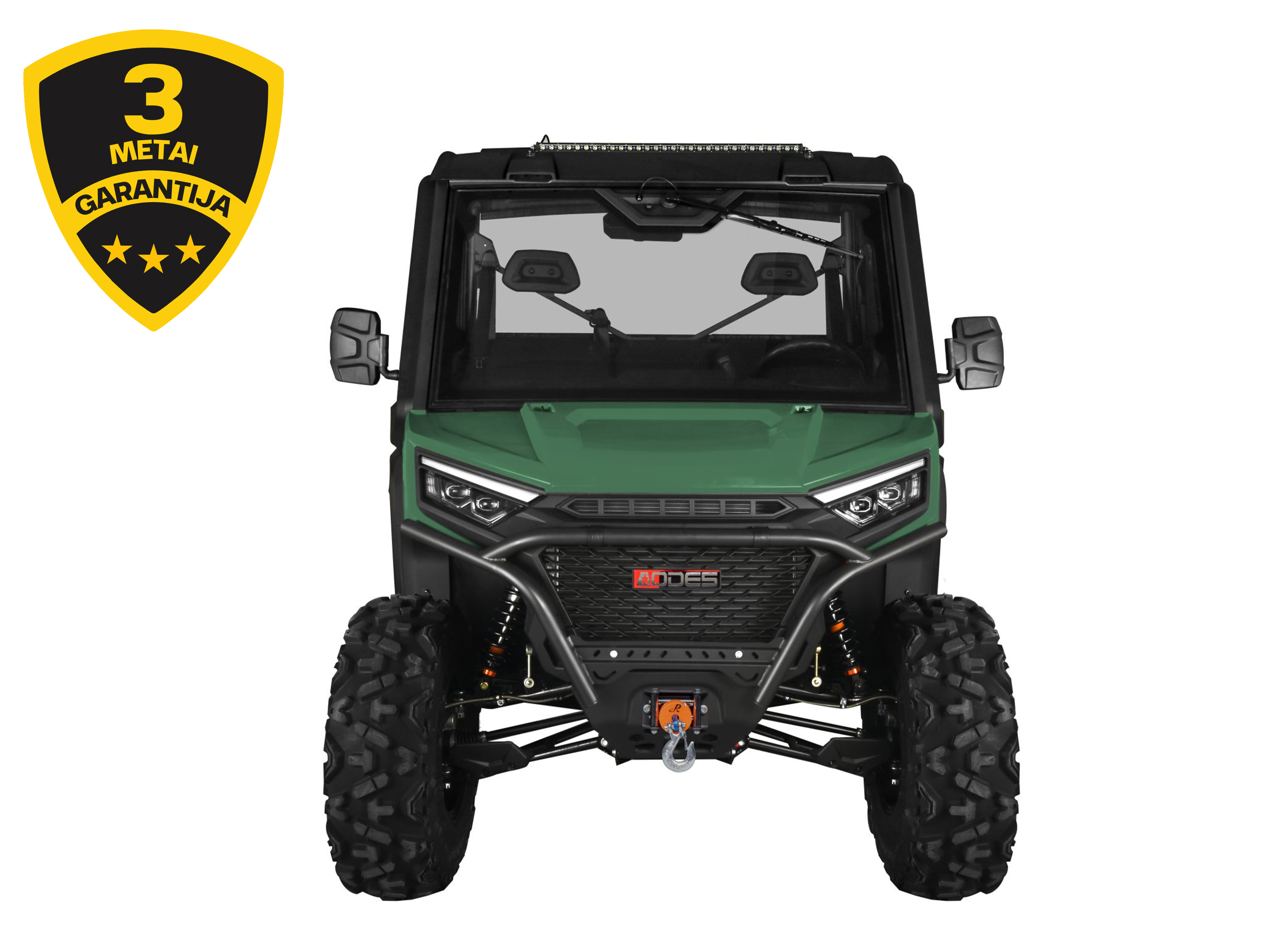 AODES WORKCROSS 1000-3 HVAC EPS MOTOVISUREIGIS Tamsiai žalias
