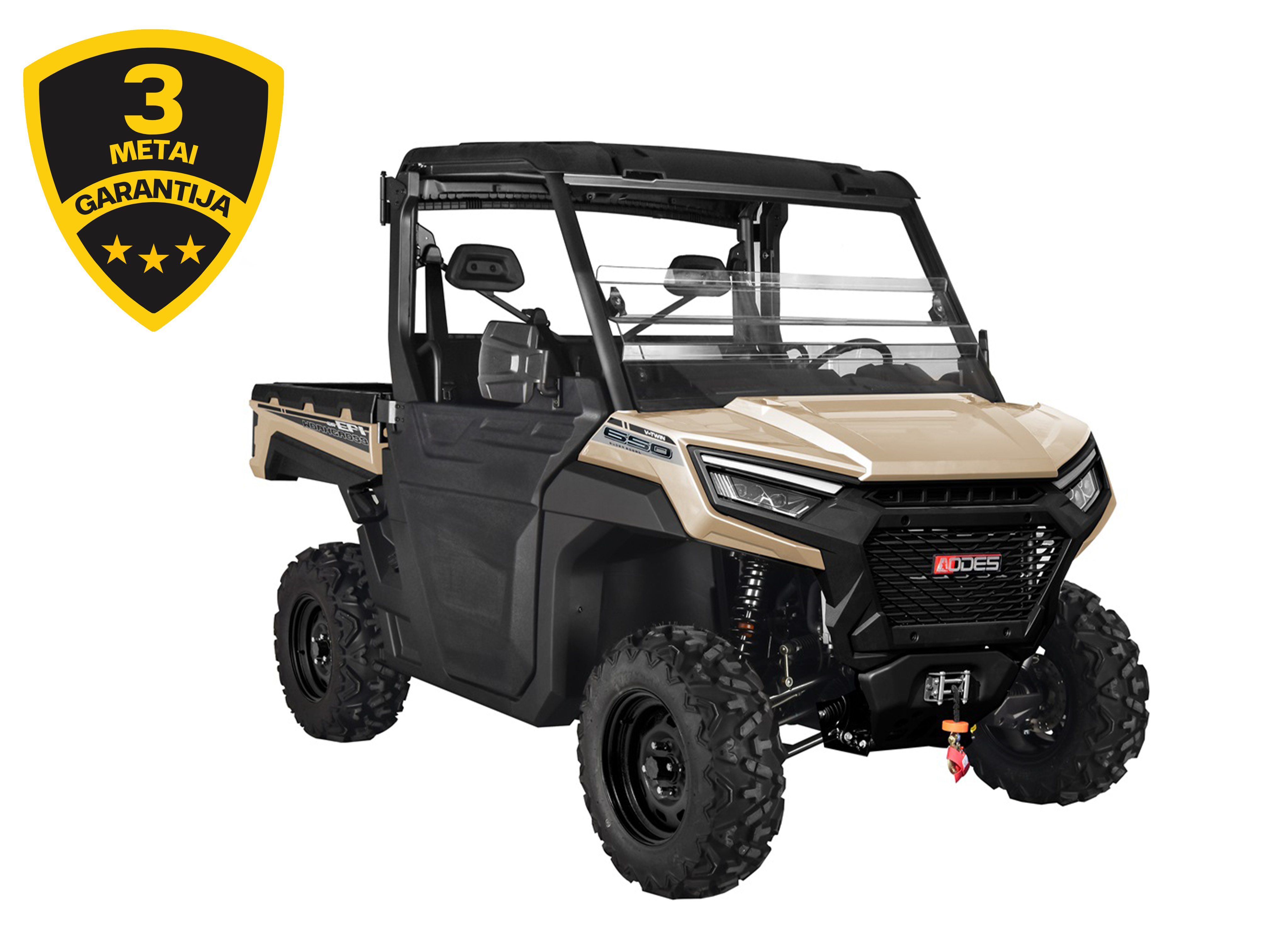 AODES WORKCROSS 650-3 EPS MOTOVISUREIGIS Šviesiai Rudas