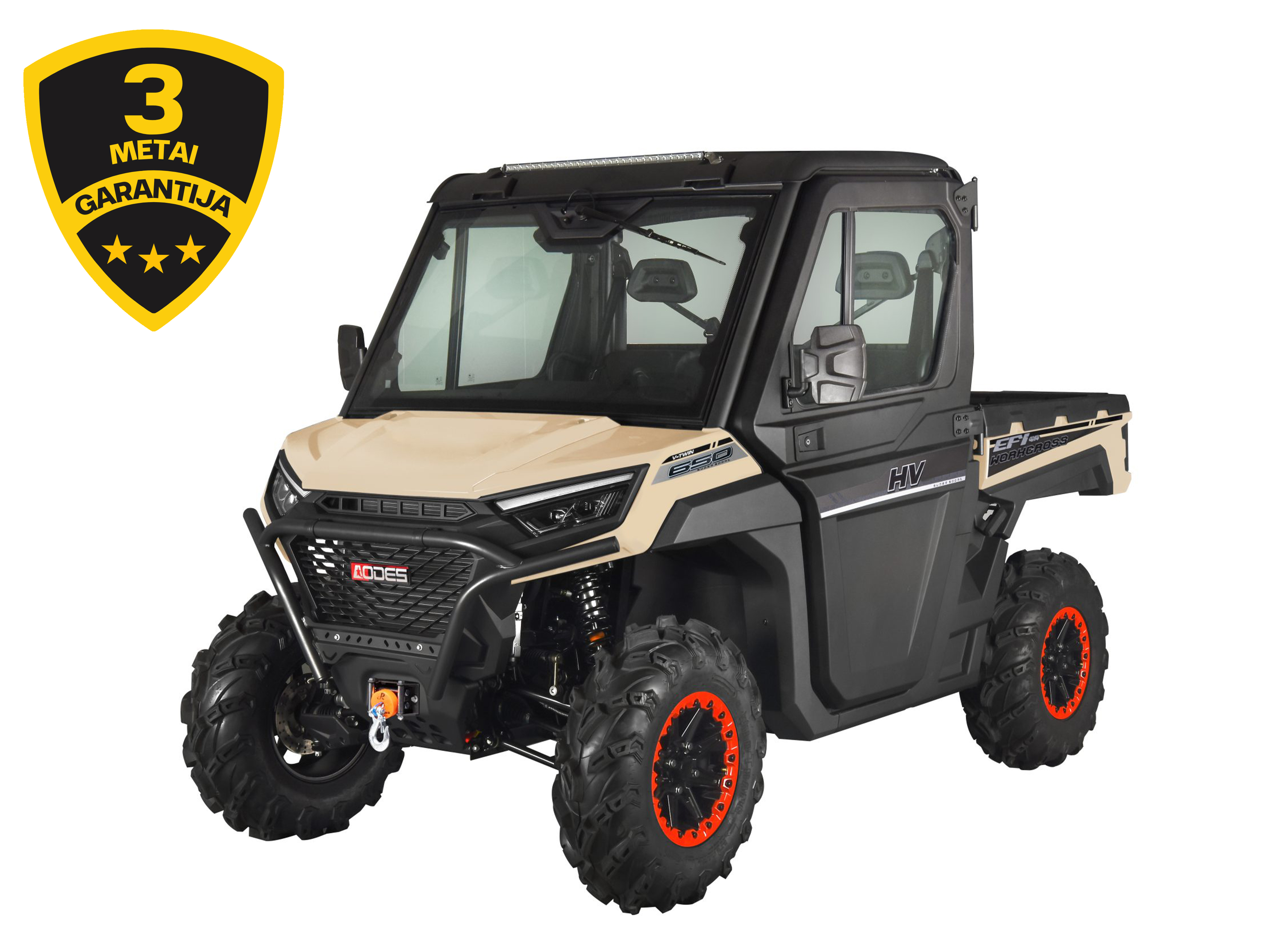 AODES WORKCROSS 650-3 HVAC EPS MOTOVISUREIGIS Šviesiai rudas