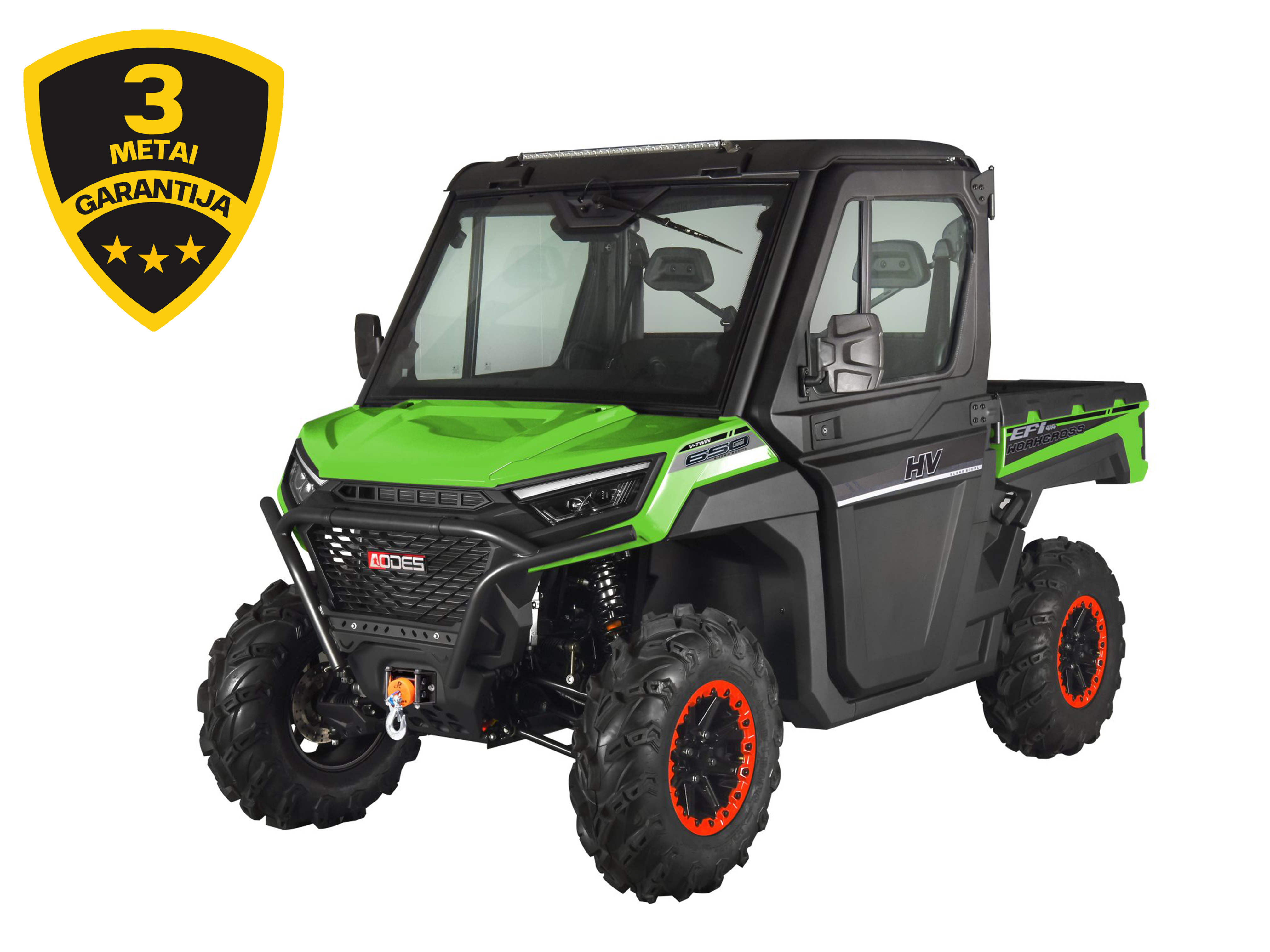 AODES WORKCROSS 650-3 HVAC EPS MOTOVISUREIGIS Šviesiai žalias