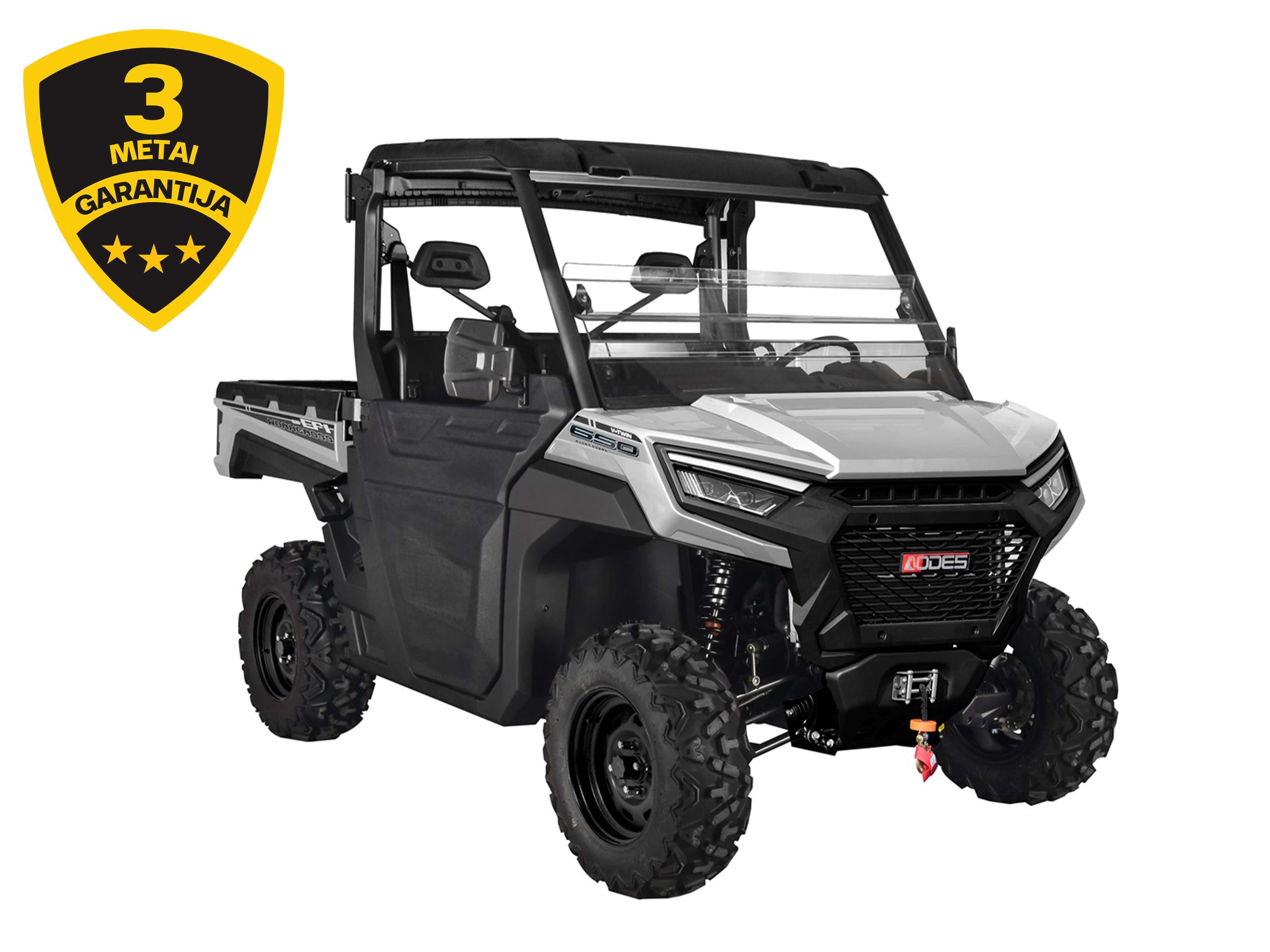 AODES WORKCROSS 650-3 EPS MOTOVISUREIGIS Sidabrinis