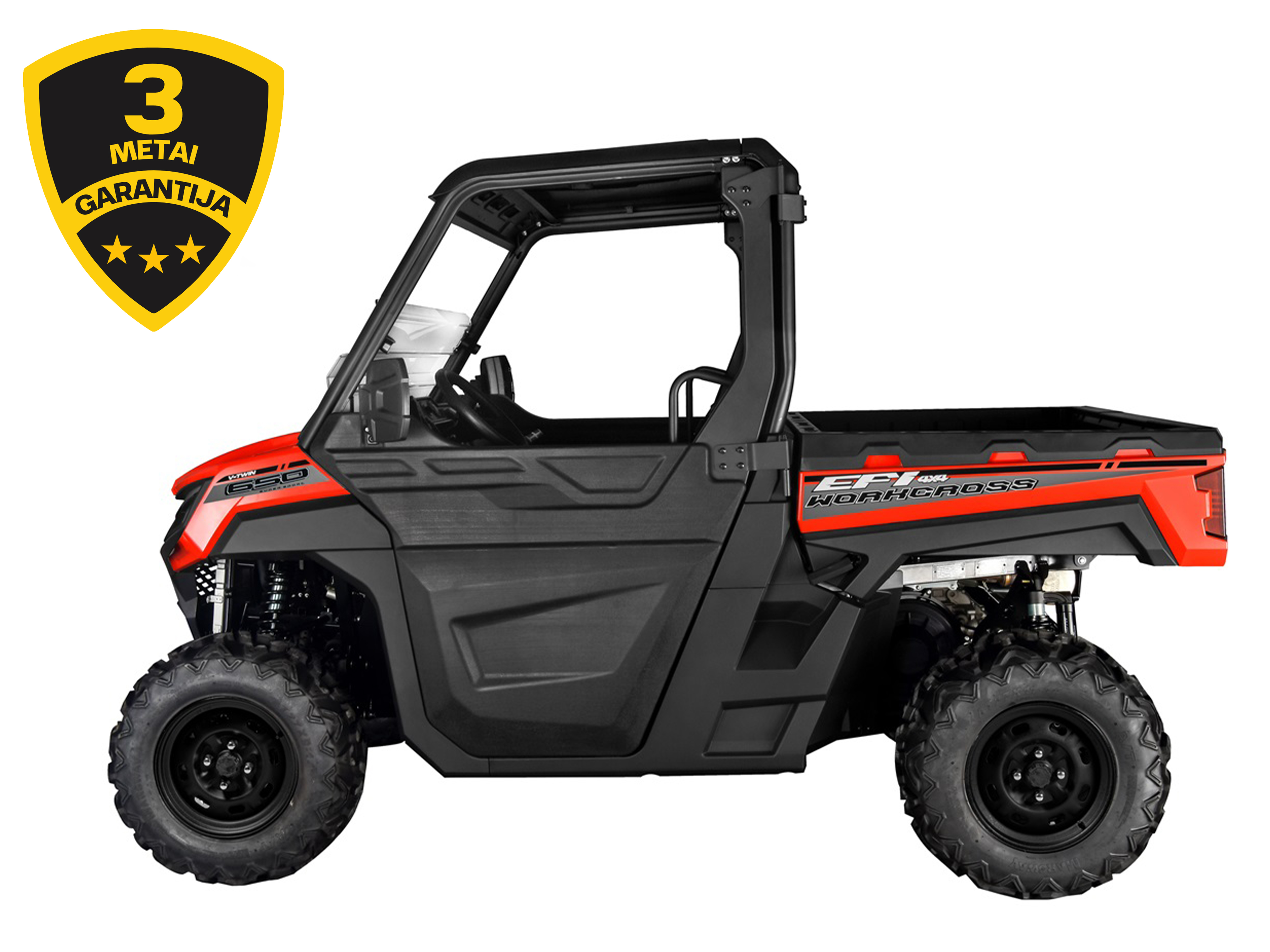 AODES WORKCROSS 650-3 EPS MOTOVISUREIGIS Raudonas