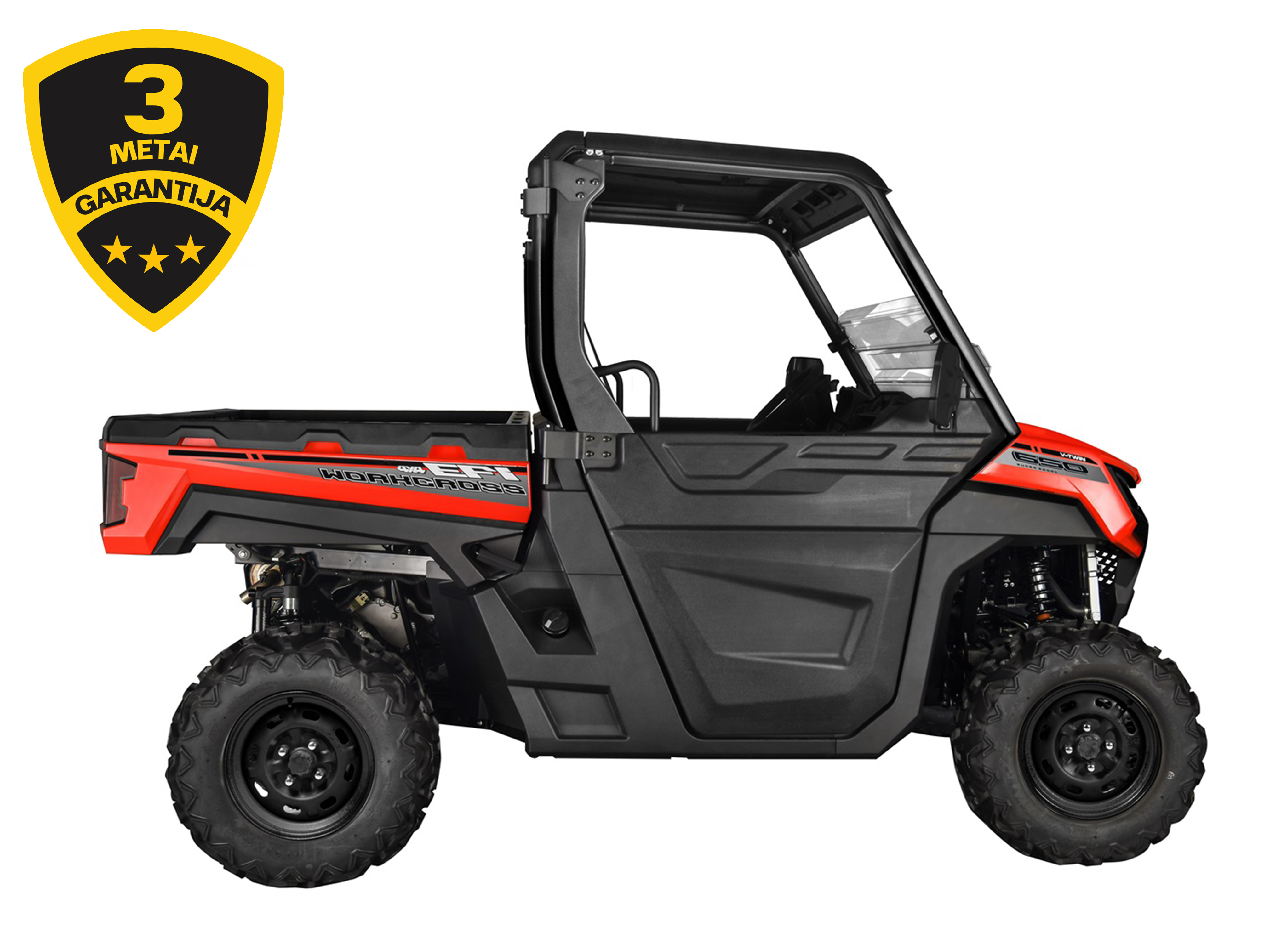 AODES WORKCROSS 650-3 EPS MOTOVISUREIGIS Raudonas
