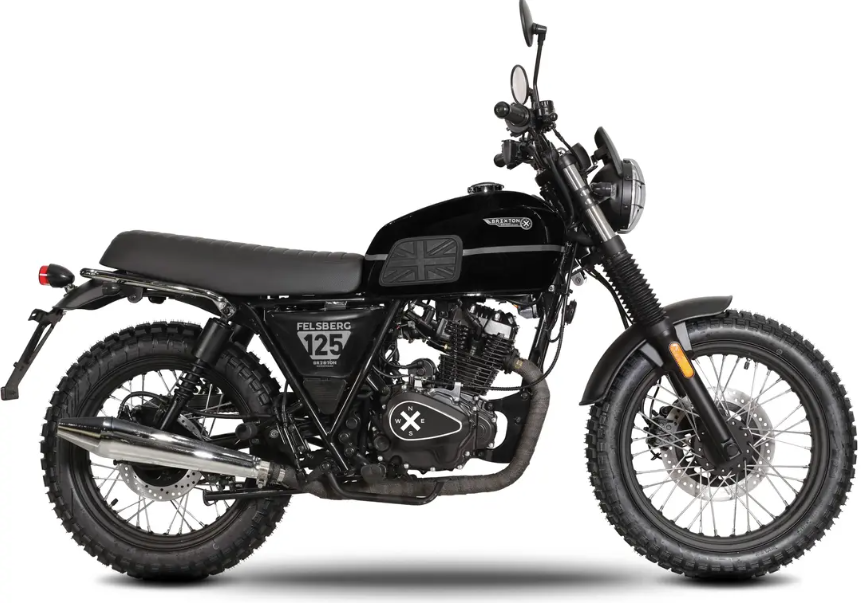 BRIXTON FELSBERG 125 ABS BACKSTAGE BLACK MATT EURO 5+