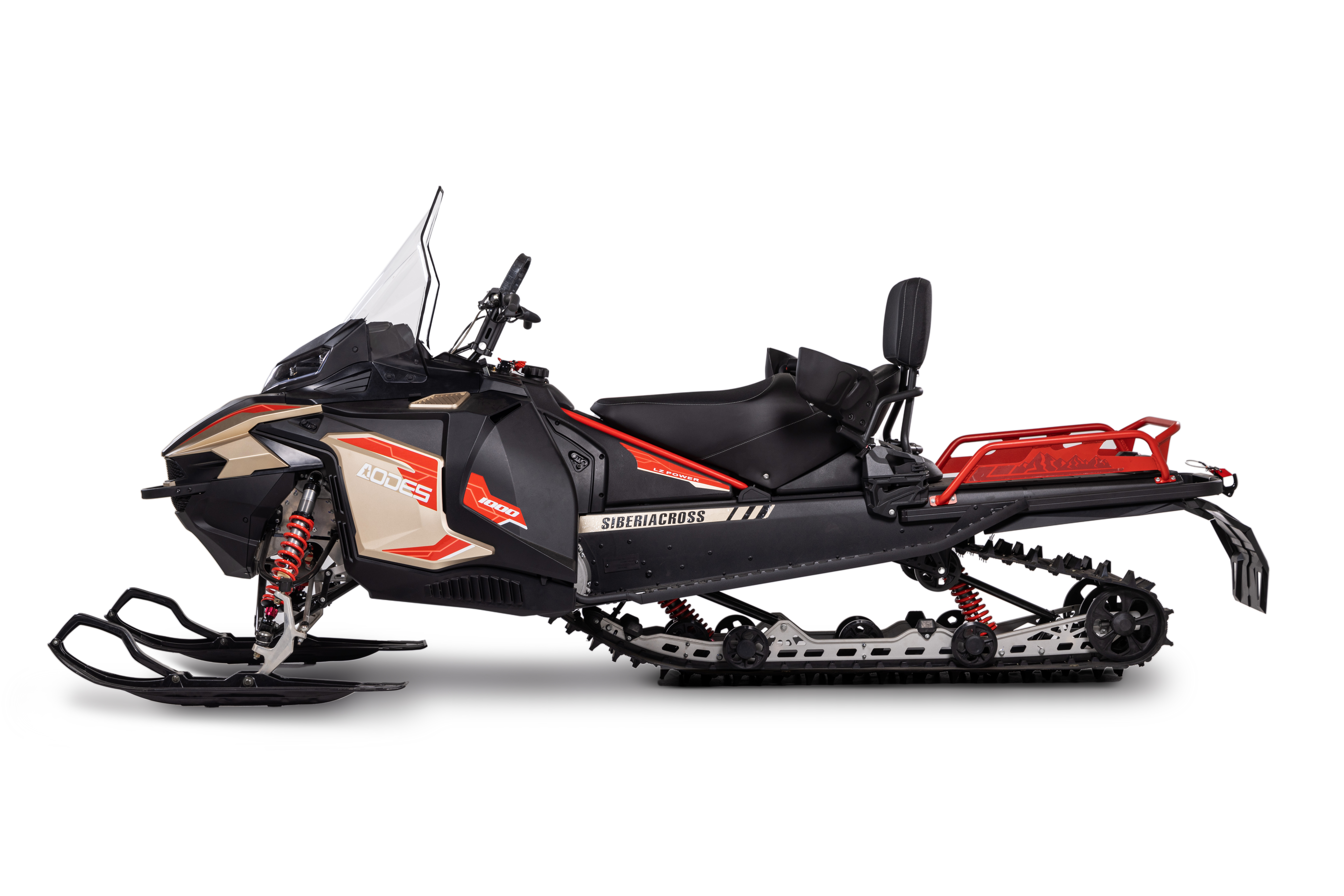 AODES 1000 V-TWIN SNIEGO MOTOCIKLAS GOLD/ RED
