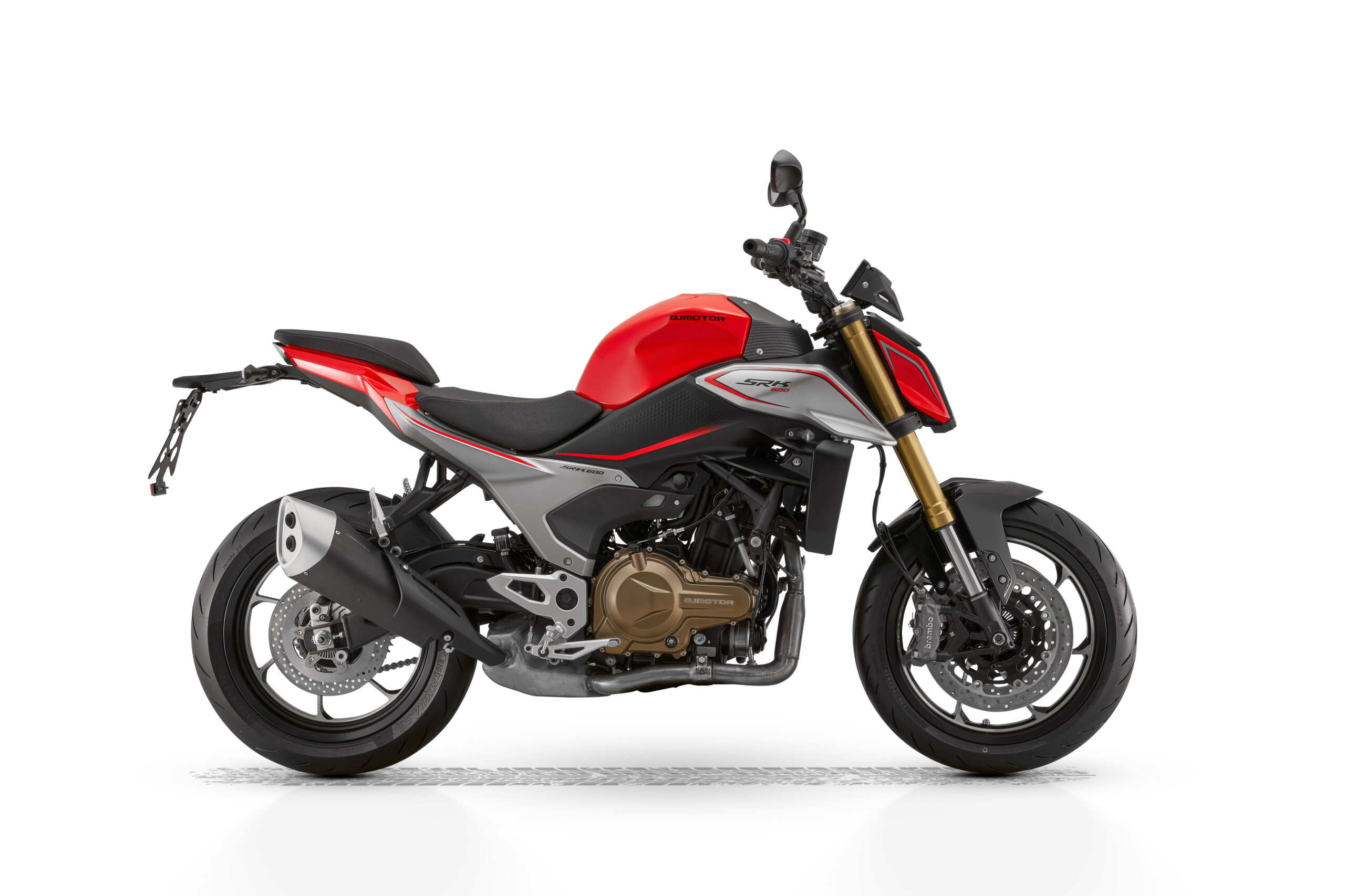 QJMOTOR SRK 600 RAUDONA/SIDABRINĖ
