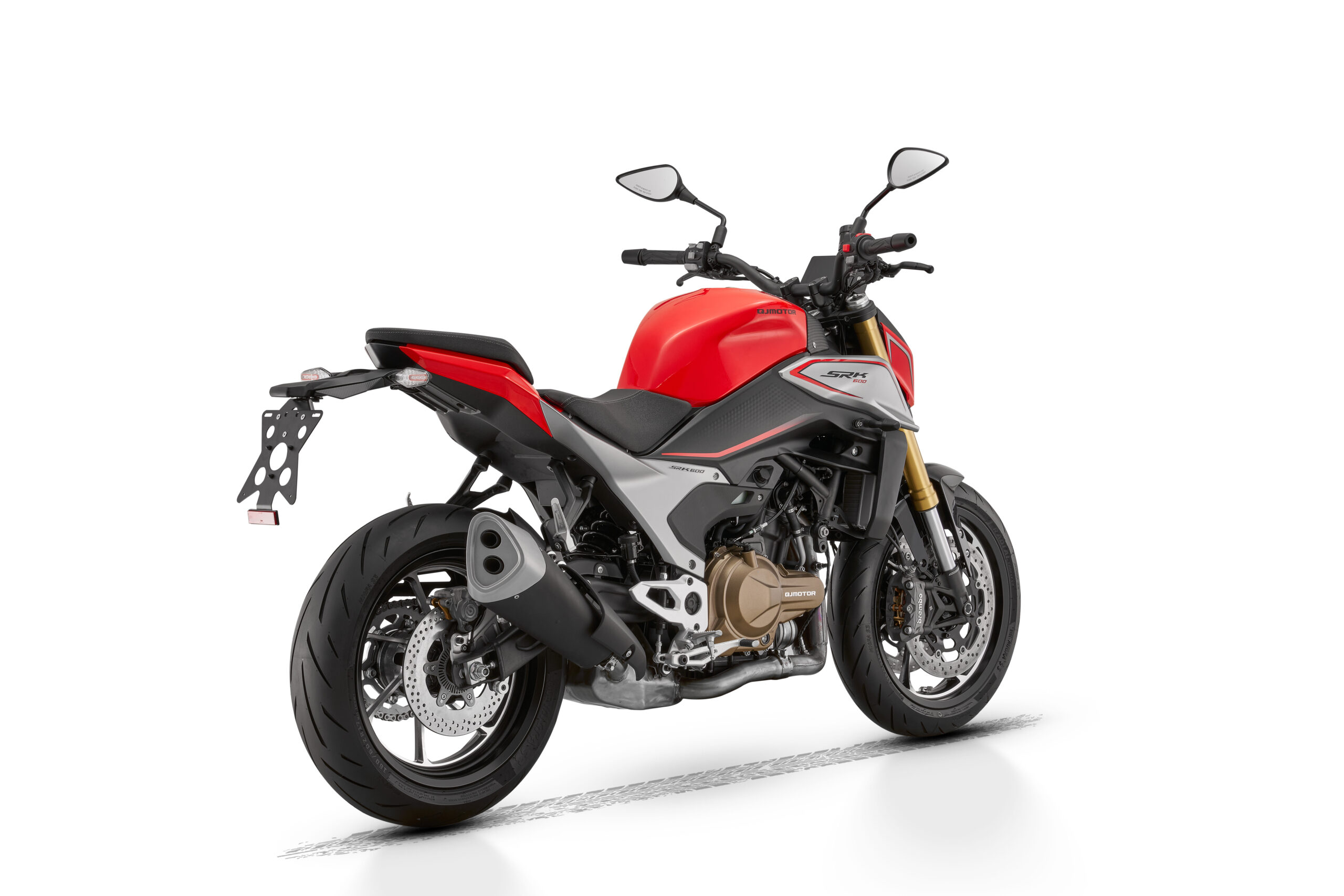 QJMOTOR SRK 600 RAUDONA/SIDABRINĖ