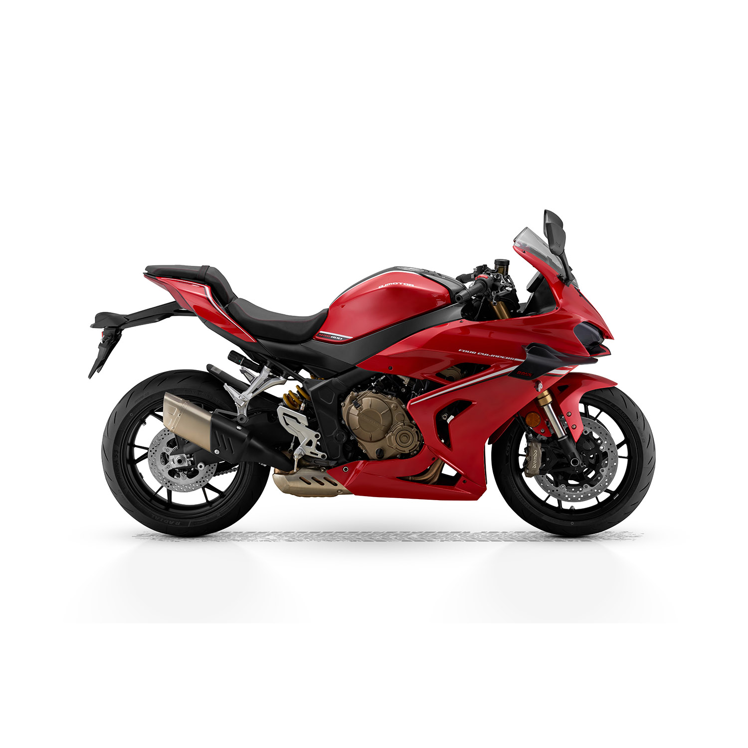 QJMOTOR SRK 800 RR RAUDONA/JUODA