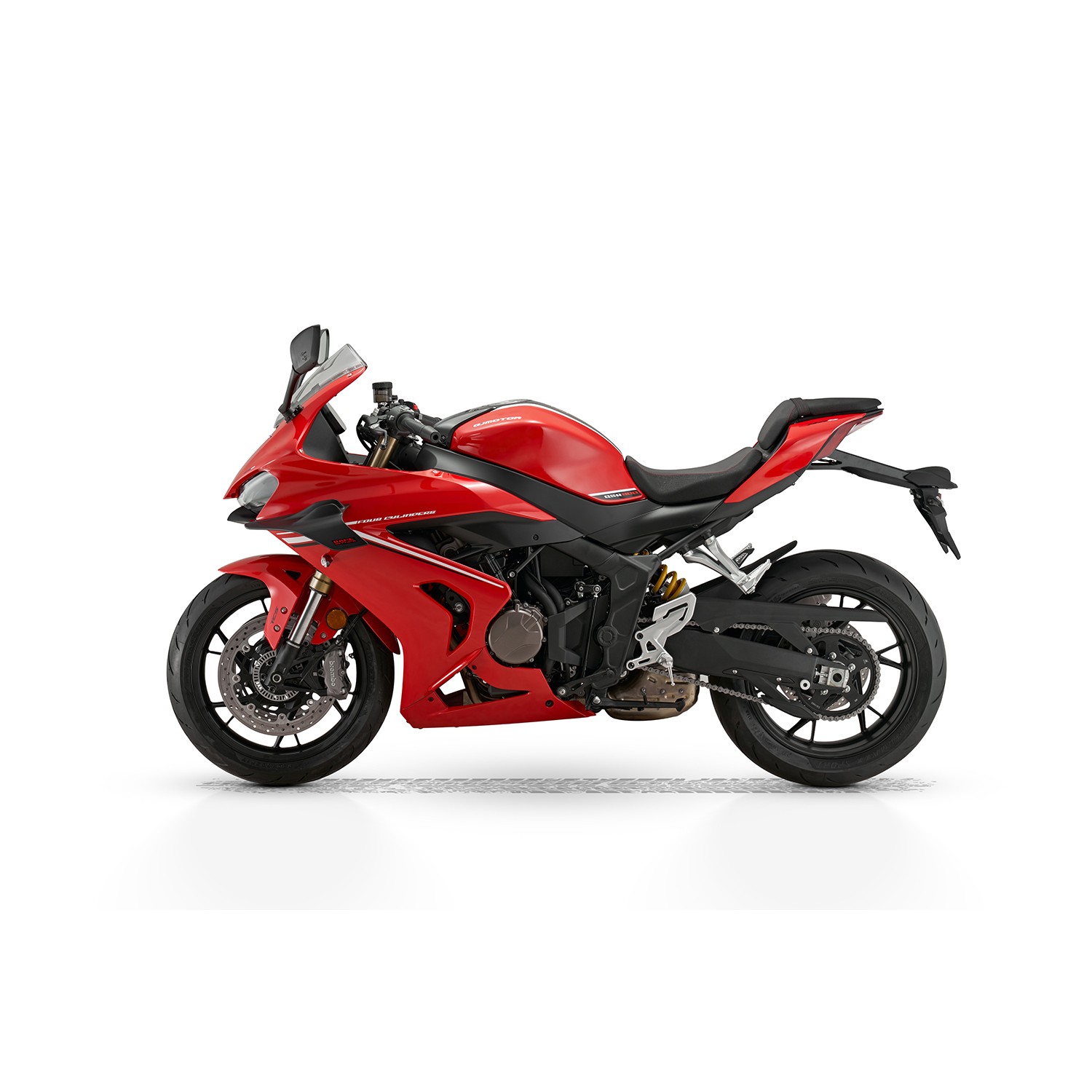 QJMOTOR SRK 800 RR RAUDONA/JUODA