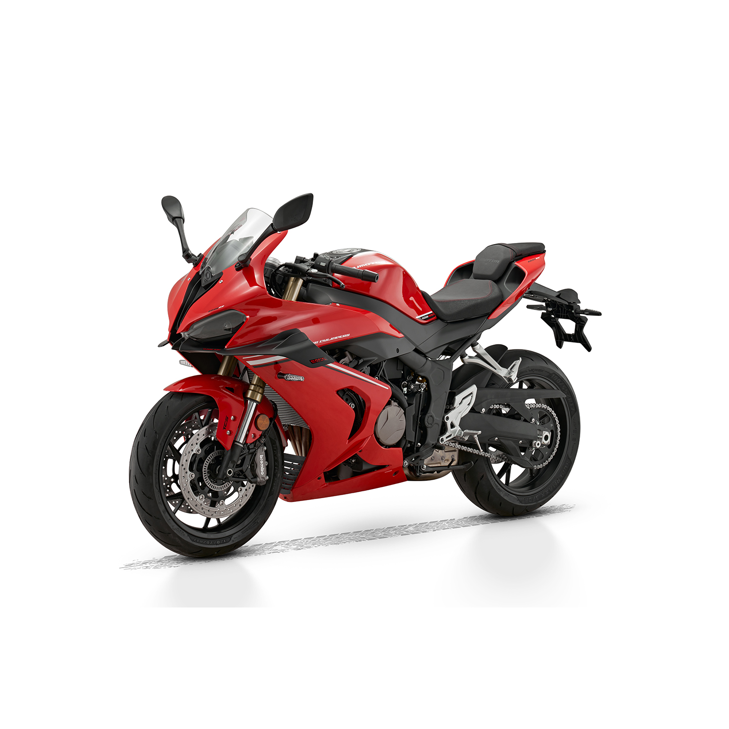 QJMOTOR SRK 800 RR RAUDONA/JUODA