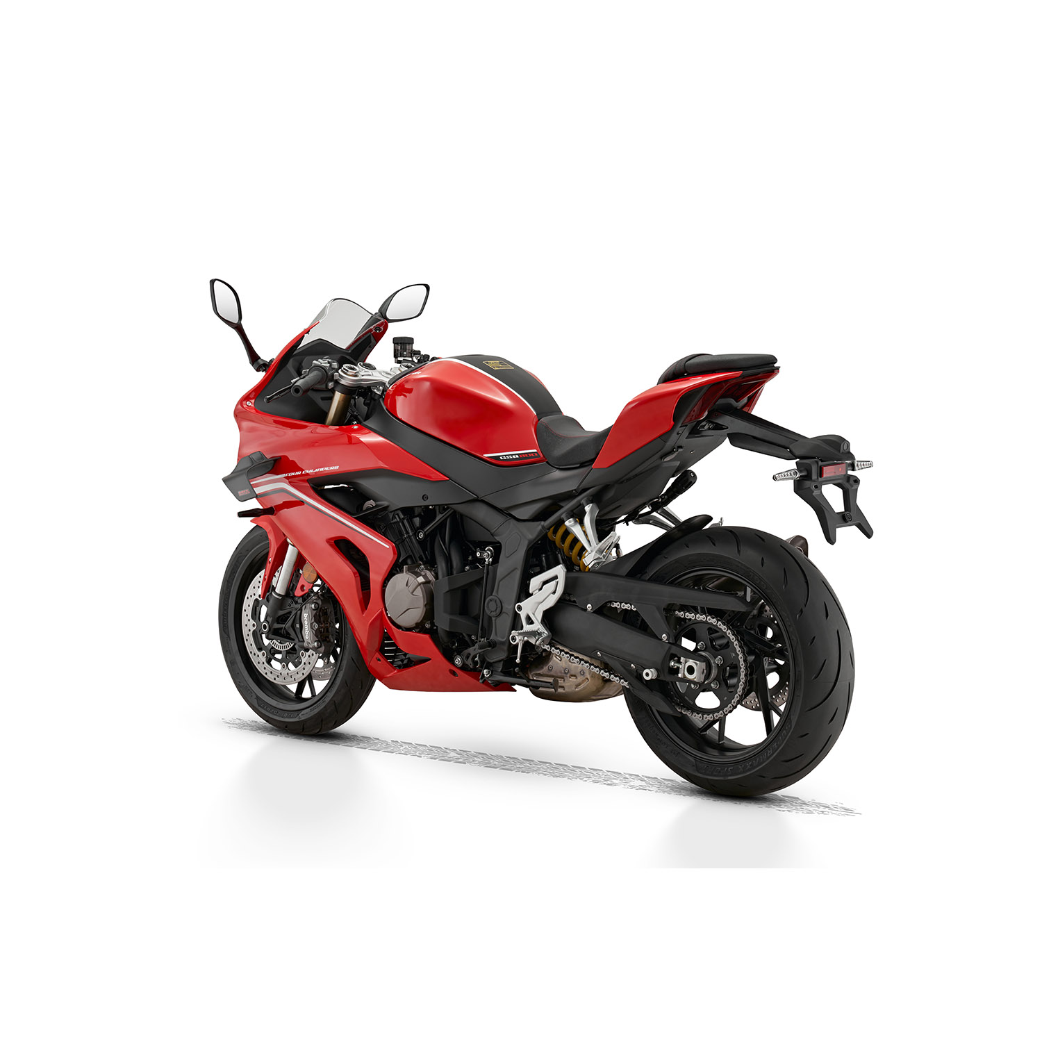 QJMOTOR SRK 800 RR RAUDONA/JUODA