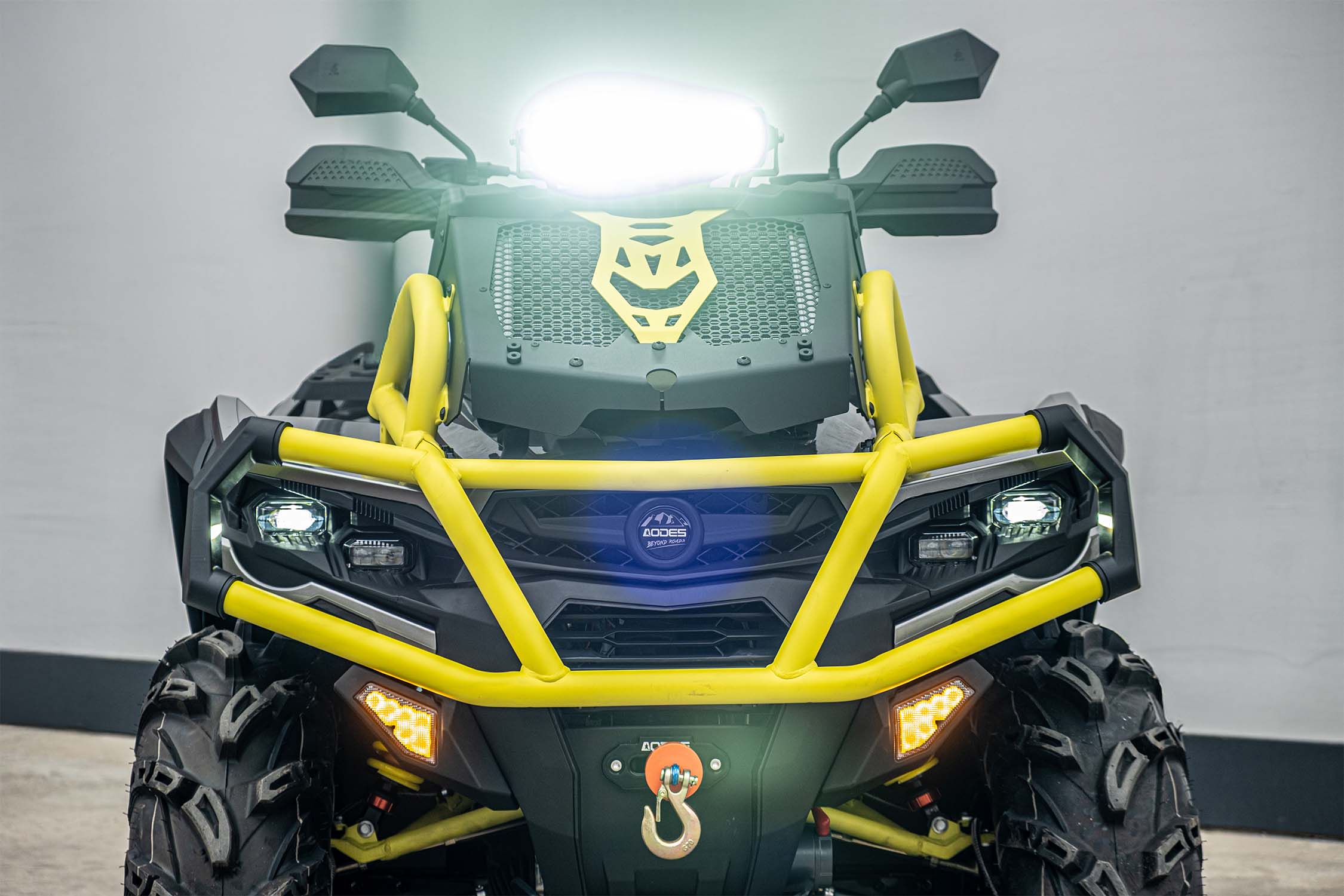AODES Pathcross 1000S MUD PRO EPS V-Twin T3b KETURRATIS Pilkas/Geltonas