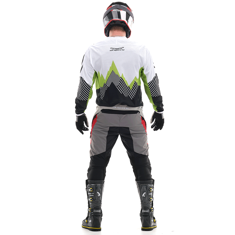 MOTOKROSO KELNĖS DRAGONFLY ENDURO FREERIDE PILKA/ RAUDONA UNISEX