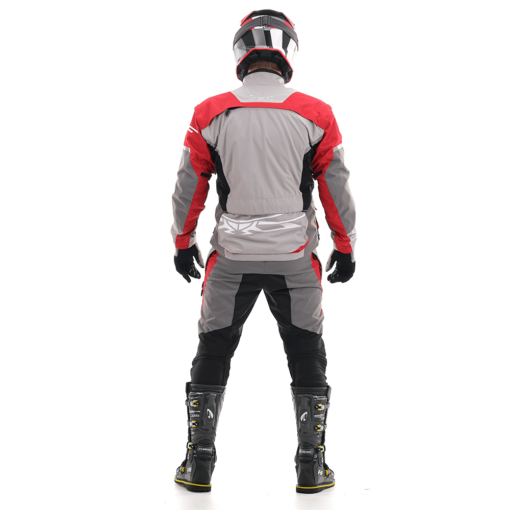 MOTOKROSO KELNĖS DRAGONFLY ENDURO FREERIDE PILKA/ RAUDONA UNISEX