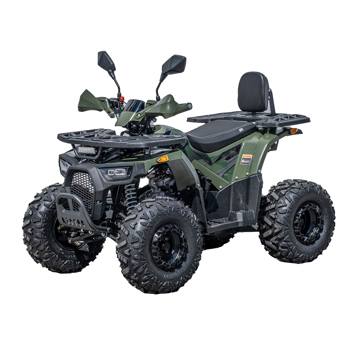 VAIKIŠKAS BENZININIS KETURRATIS HB-ATV125P 125CC TAMSIAI ŽALIAS