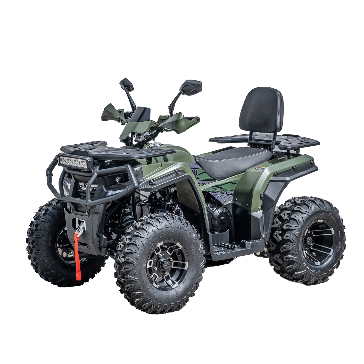 BULLMAX 250CC BENZININIS KETURRATIS TAMSIAI ŽALIAS