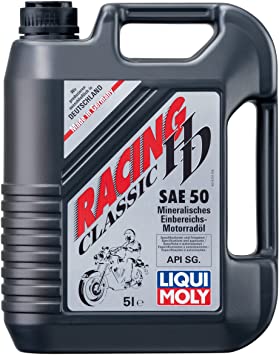 LIQUI MOLY VASARINĖ MINERALINĖ MOTOCIKLŲ VARIKLINĖ ALYVA - RACING HD CLASSIC SAE 50 5l