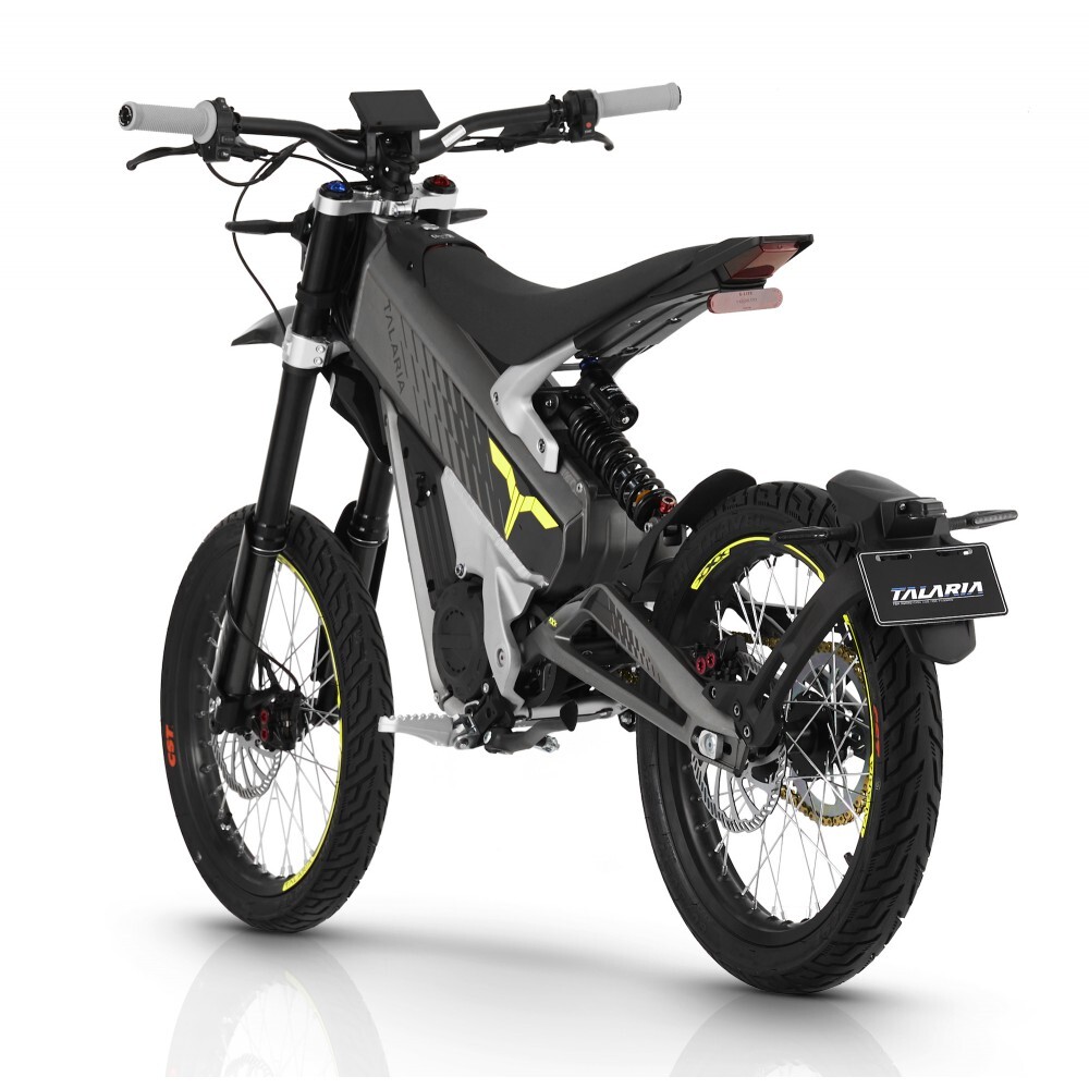 TALARIA XXX TL2500MX ELEKTRINIS MOTOCIKLAS SILVER GREY/ YELLOW 60V/40Ah