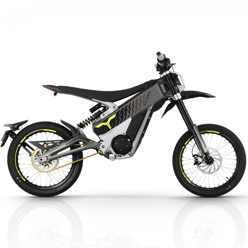 TALARIA XXX TL2500MX ELEKTRINIS MOTOCIKLAS SILVER GREY/ YELLOW 60V/40Ah