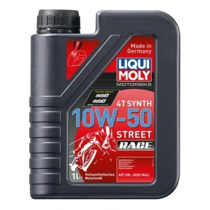 LIQUI MOLY SINTETINĖ ALYVA 4-TAKČIAMS MOTOCIKLŲ VARIKLIAMS RACING SYNTH 4T 10W-50 1l