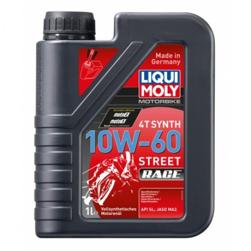 LIQUI MOLY SINTETINĖ ALYVA 4-TAKČIAMS MOTOCIKLŲ VARIKLIAMS - RACING SYNTH 4T 10W-60 1l