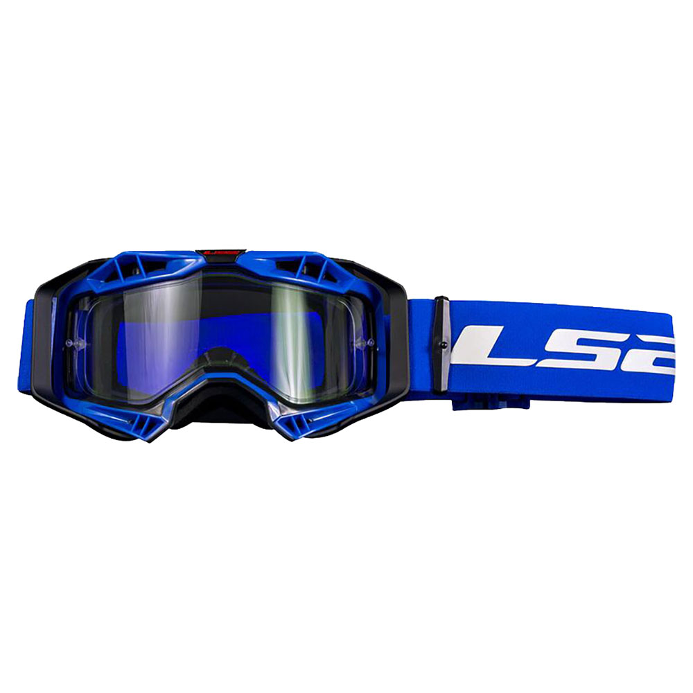 AKINIAI LS2 AURA ENDURO – JUODI / HI-VIS GELTONI, SKAIDRUS STIKLIUKAS