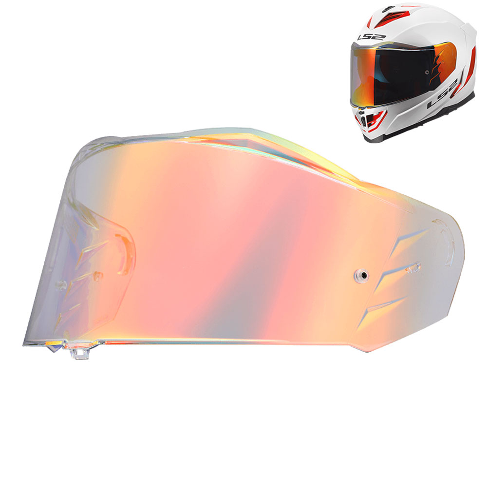 LS2 FF818 Visor - Electric Spray Red