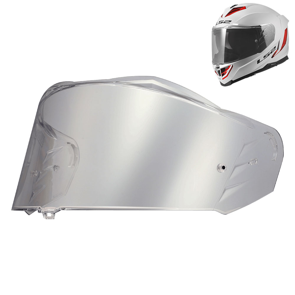 LS2 FF818 Visor - Electric Spray Silver
